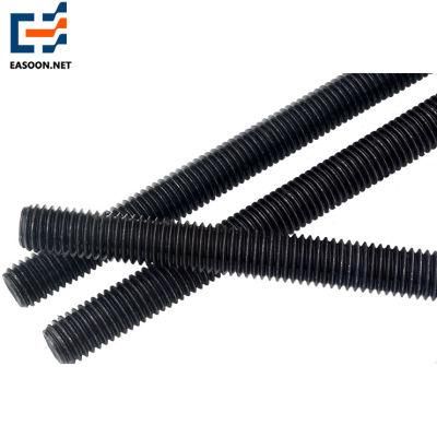 Black Coating Stud Bolt and Nut Full Thread 12mm Threaded Rod B7 B7m