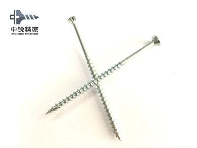 Pozidriv Head Chipboard Screw Double Csk Flat Full Thread C1022 Harden Zinc Plated 3.5X40mm Chipboard Screw