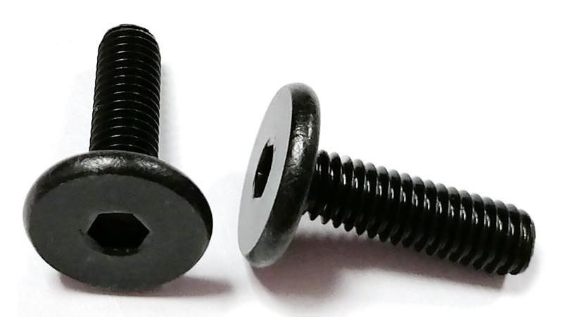 Black Ultra Flat Wafer Head Allen Carbon Steel Socket Screw