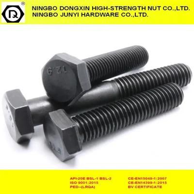10.9 Full Thread DIN933 Black Fastener Hex Head Bolt