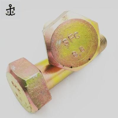 Hex Head Steel DIN 931 Hexagon Bolt 8.8 for Construction/Machinery Made in China