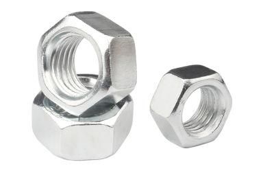 White Zinc Hexagon Nut Galvanized Screw Cap Nut M2m3m4m5m6m10m12m14m18m18m20m24