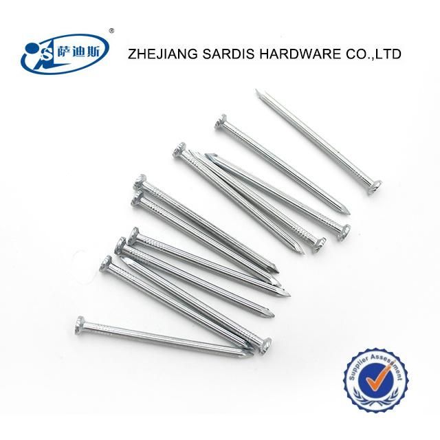Polish Coating Flat Head Concrete Nails