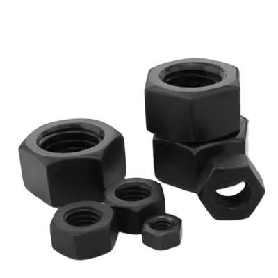 Hot Selling M4 M5 M6 ~36 Black Oxide Hex Nut DIN934