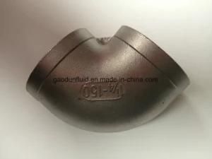 Stainless Steel Ss Fittings BSPT NPT Thread Screwed 90 Elbow
