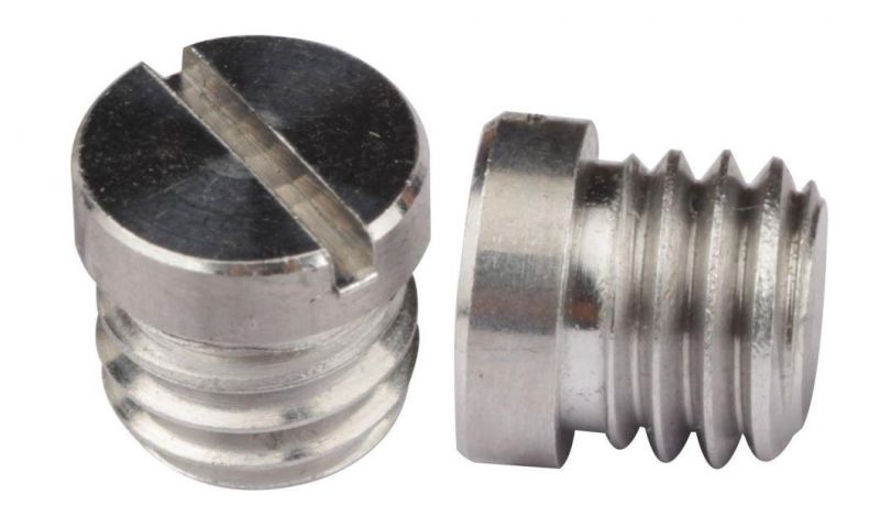 Customized Small CNC Machining Aluminum Ultra Low Slot Head Screw