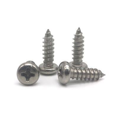 M1.6-M8 Cross Pan Head Washer 8.8 Long Thread Zinc Plated Self Tapping Screw