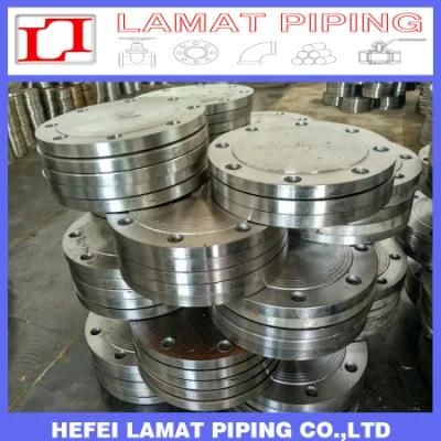 China Factory Supplied Carbon Steel Stainless Steel Q235/SS304/SS316 Blind Flange