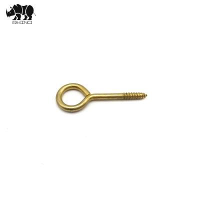 Yellow Zinc Plated Welded Eye Screw with Wood Thread Scaffolding Welded Screw Eye Bolts