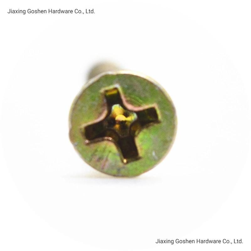 Color-Zinc Cross Recessed Countersunk Head Chipboard Screws High Quality Flat Head Chipboard Screw