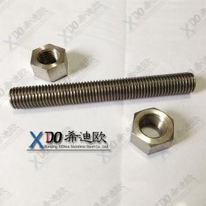 Alloy718 / Gh4169 Stainless Steel Fasteners Threaded Rod and Nut En2.4668