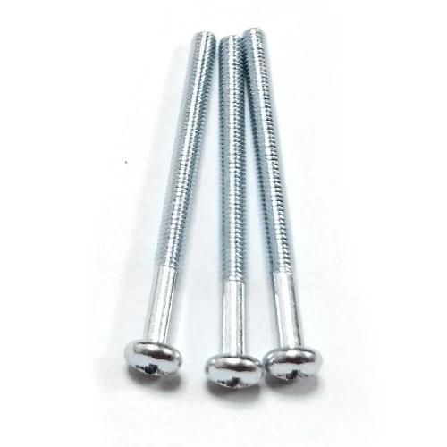 Steel Pan Head Phillips Cross Half Thread Zinc Coated Screw