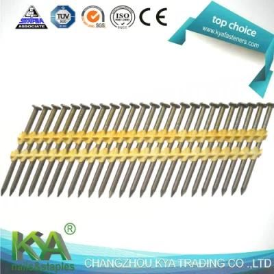 21 Degree Plastic Collated Full Round Head Framing Nails