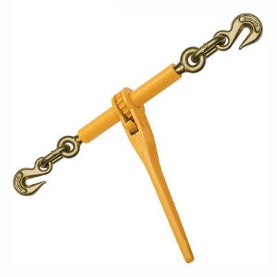Ratchet Load Binder with Yellow Zinc Hook