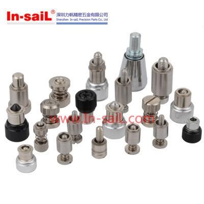 Metallic Large Knob, Spring-Loaded