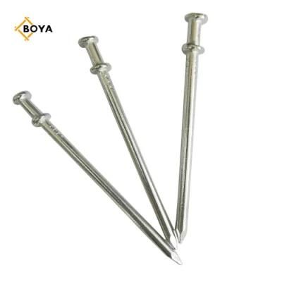 Factory Direct Sale Polished Duplex Head Nail with Q195 material for Construction