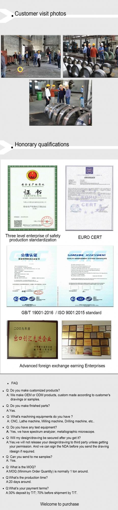 OEM&ODM Hot Forging Large Disc Parts