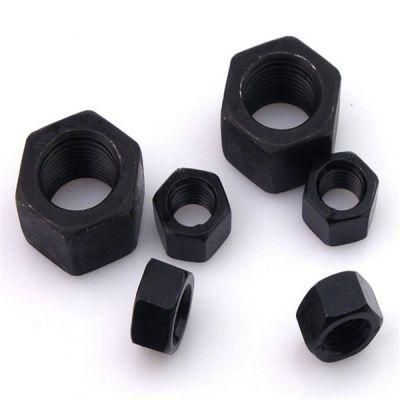 Black Finished Carbon Steel DIN934 Hex Nuts M16 Made in China