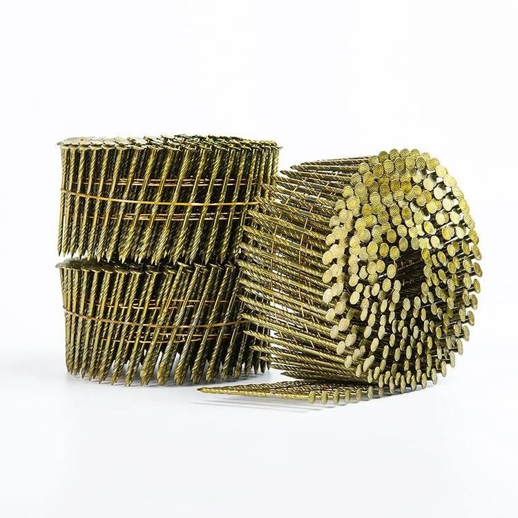 High Quality 15 Degree Coated Coil Nails 1"-4" 16000PCS/CTN for Pneumatic Coil Nailer