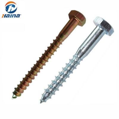 DIN571 Carbon Steel Zinc Plated Hex Head Lag Wood Screw