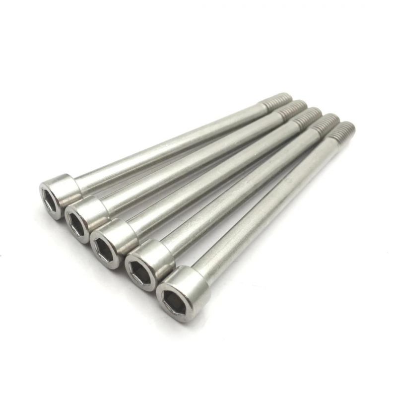 Custom Extended Long Hex Socket Allen Bolt 18-8 Stainless Steel Unc Half Thread