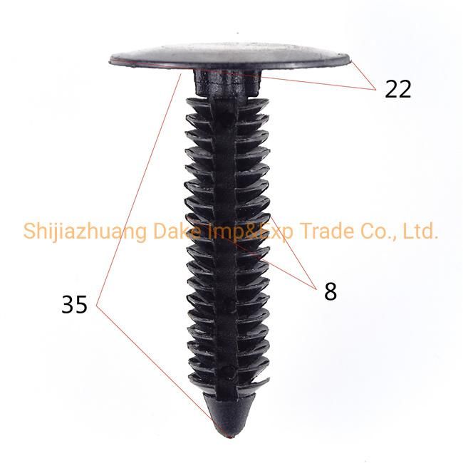 Nylon Automotive Plastic Screw Fasteners and Car Plastic Rivets with 8mm Hole