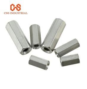 SS304 SS316 Zinc Plated DIN6334 Hexagon Coupling Nuts