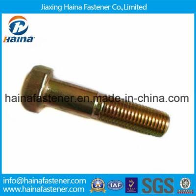 Yellow Zinc Plated Half Thread Grade 307A 307b Hex Bolt