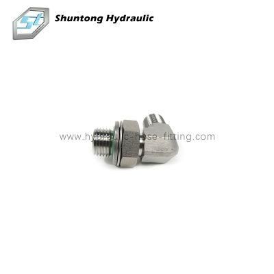 Hydraulic Hose Adapter 90&deg; Bsp Male 60&deg; Seat or Male Adjustable Stud End