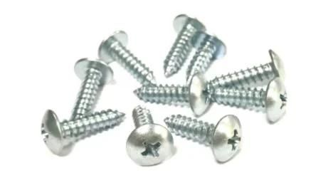 Size 4.2X51mm Modified Phillips Truss Head White and Blue Zinc Plated Self Tapping Screws