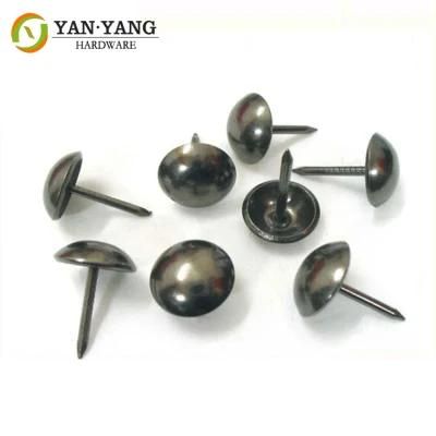 Furniture Hardware Black Nickel 11mm Iron Upholstery Decorative Chair Nails