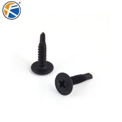 Black Flat Head Phillips Course Fine Drywall Screw From China