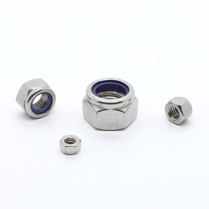 DIN982 Stainless Steel A2 A4 Hex Insert Nylon Lock Nut Nylock Nuts