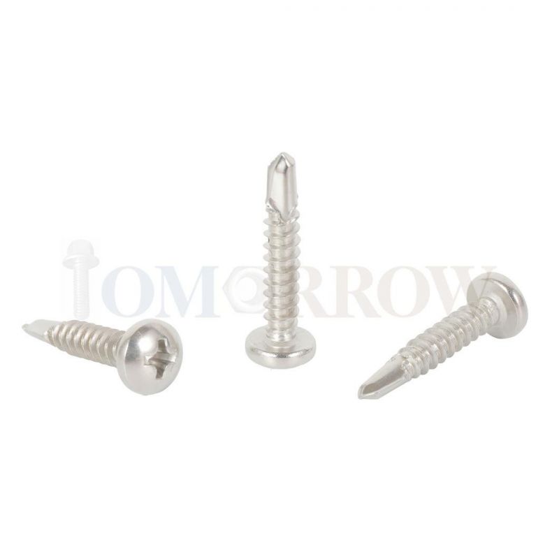 Made in China Factory One-Stop Service Stainless Steel 410, 304, 316 Pan Self-Drilling Screw DIN7504 (N) , ISO15481, ASME B18.64