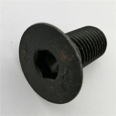 10.9 12.9 Flat Countersunk Machine Hex Socket Flat Head Set Screw DIN 7991 in China