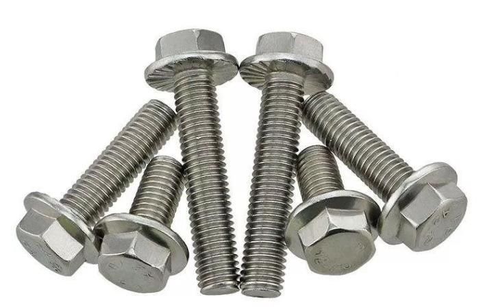 Steel Hex Flange Bolt and Nut DIN6921 Steel M3-M56 Hex Head Flanged Bolts Flange Hex Lock Nut Bolts and Nuts Grade 8.8