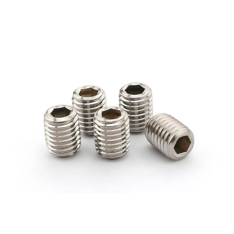 DIN913 Stainless Steel Hex Socket Set Screw with Flat Point