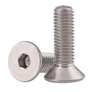 1/4-20 X 2&quot; Flat Head Socket Cap Screws, Allen Socket Drive, Stainless Steel 18-8 (304) , Full Thread, Bright Finish