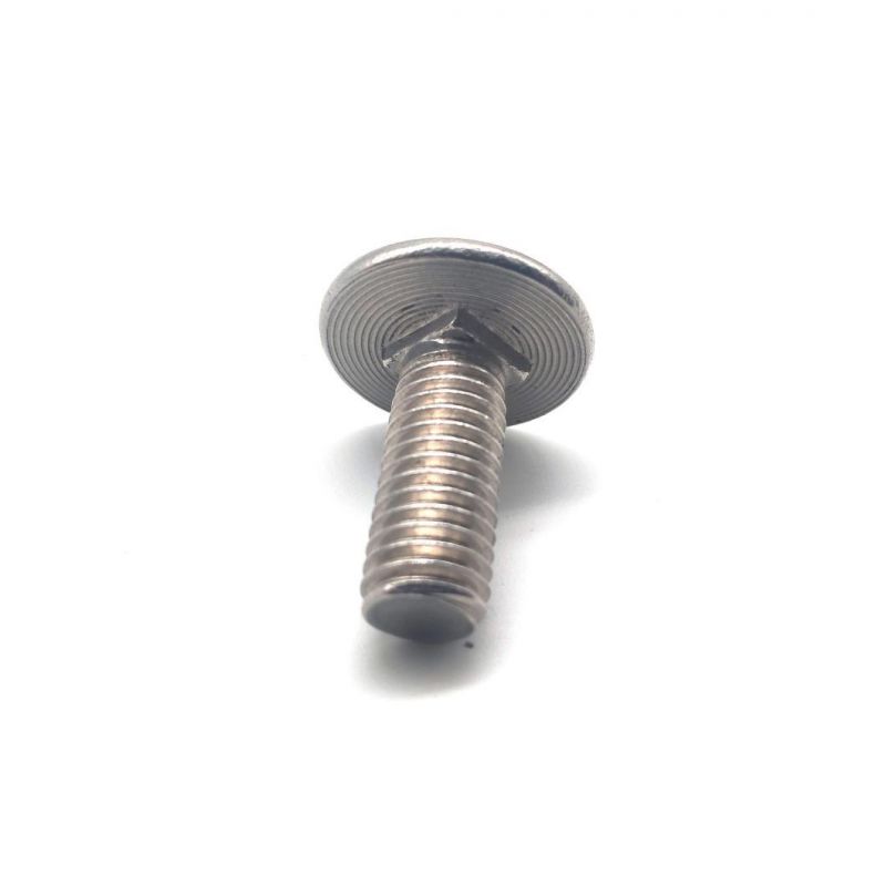 M8 Stainless Steel 304 DIN603 with Hex Nut Mushroom Head Round Head Square Neck Carriage Bolt