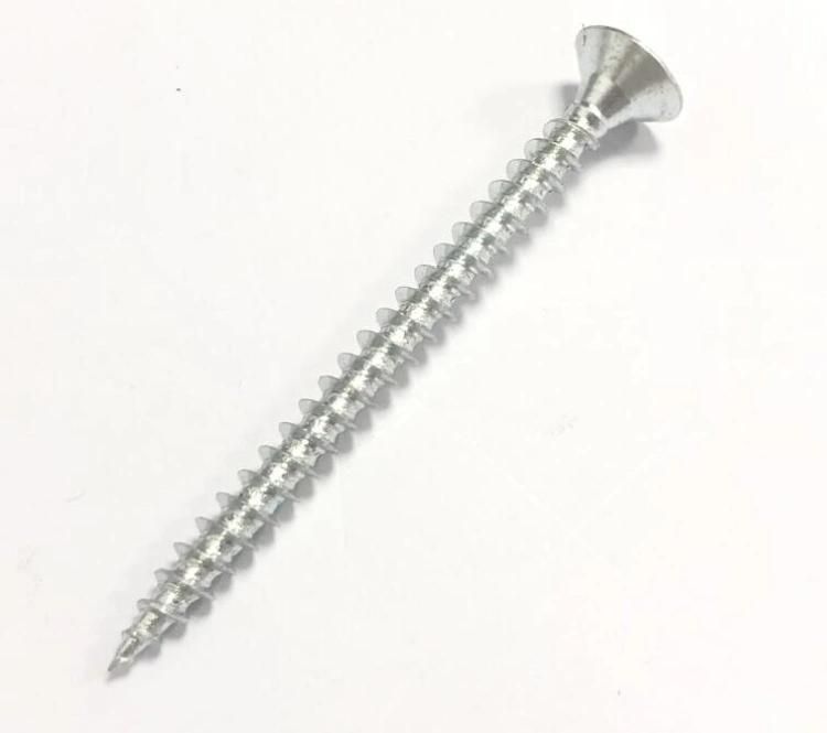 White Zinc Plated Pz-Drive Double Csk Head Chipboard Screw