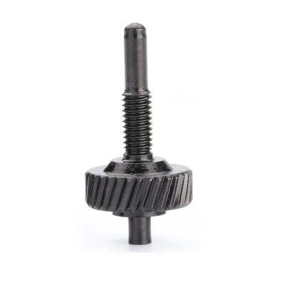 Customized Turning Fastener Black Knurled Steel Thumb Screw