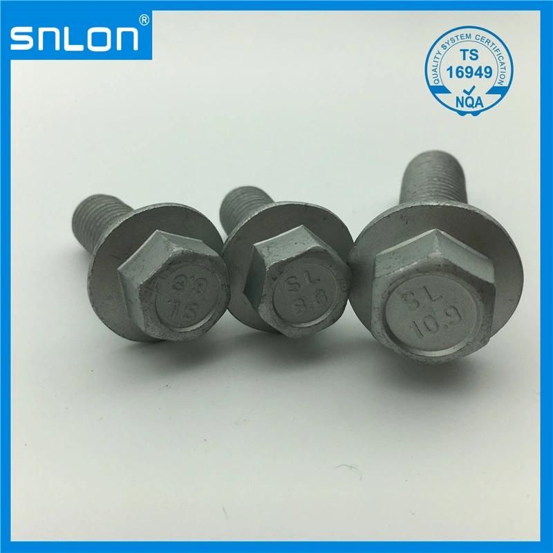 Dacromet Coating Head Screw DIN6921 Hexagon Head with Flange