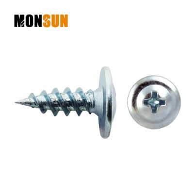 M4.2 Catbon Steel Galvanized Blue Zinc Plated Flange Head Self Tapping Profile Joining Screw for Fixing Metal to Profiles