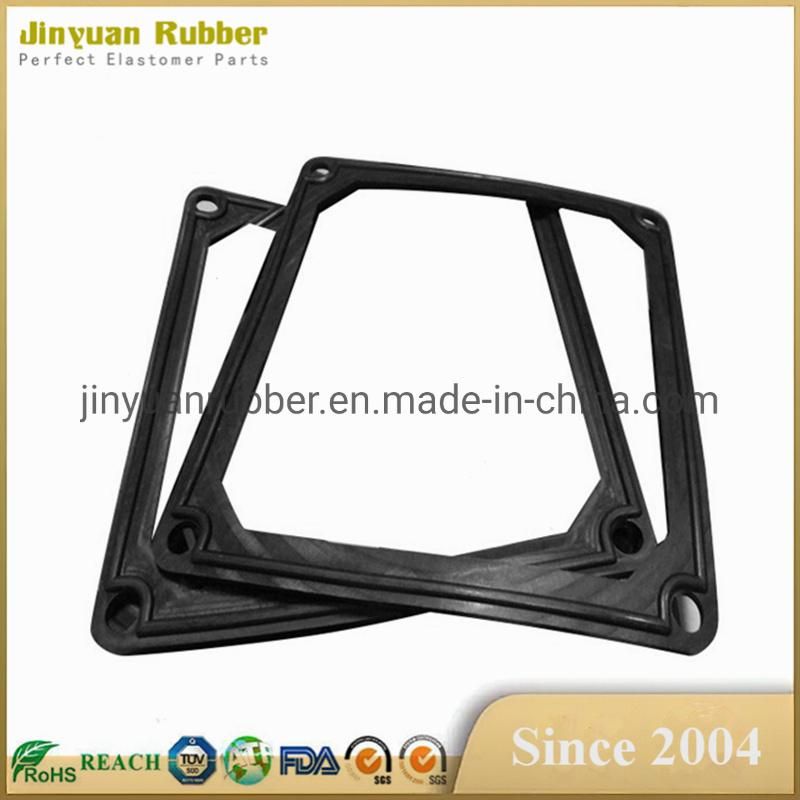 Custom Molded Flat EPDM Silicone FKM NBR Rubber Sealing Seal Gasket for Industrial Equipment