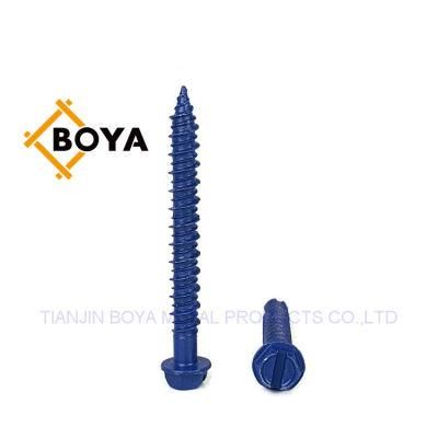 Blue Carbon Steel Concrete Screws