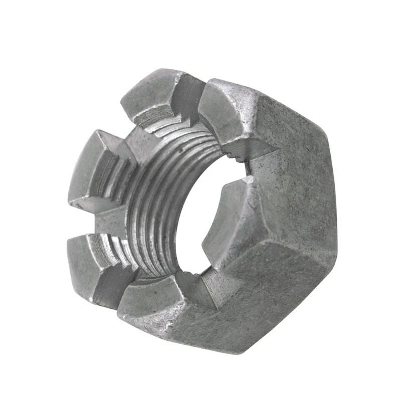 Grade 10.9 Black Zinc Slotted and Castle Nut