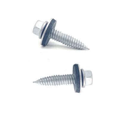 Stainless Steel 316 410 306 Composite Self-Tapping Hex Flange Bi-Metal Screw with EPDM Washer