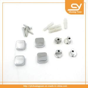 Rounded Square Screw Nail for Mirror Glass Perspex Metal