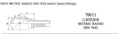 Metric Banjo DIN 7642 Metric Banjo Fittings
