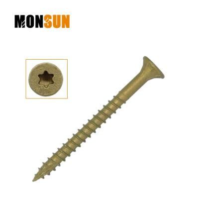 Brown Zinc Plated Bugle Head Coarse Thread Self Tapping Wood Screw